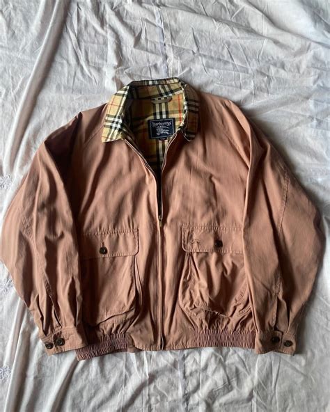 Vintage Burberry Nova Check Bomber Harrington Jacket 